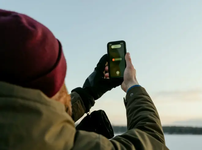 En almindelig smartphone